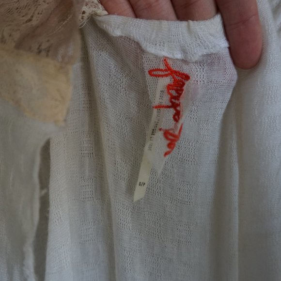 Free People White Lace Tank Top - Picture 3 of 4